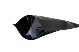 Black stand up pouch bottom sealing bag