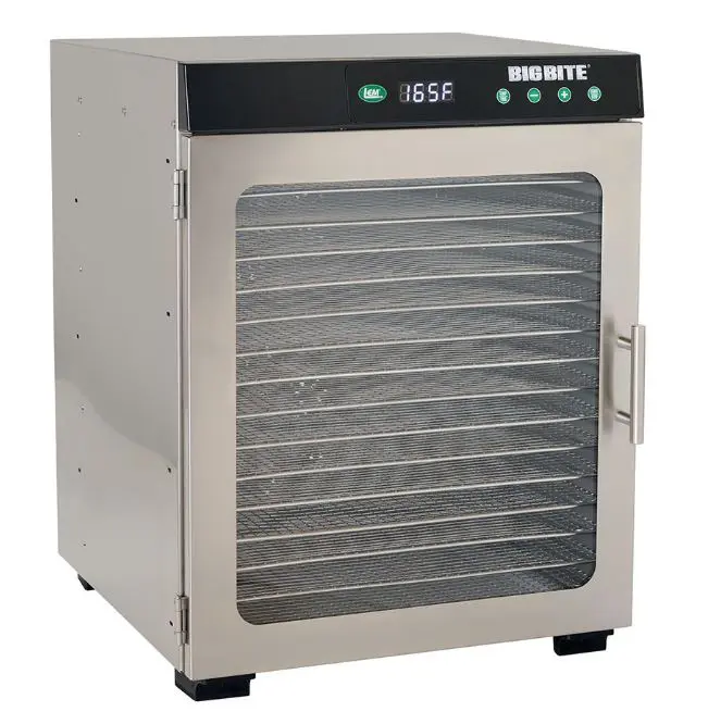 LEM Big Bite 16 Tray Stainless Steel Dehydrator