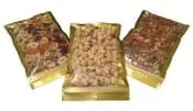 Sealed Foods in Gold Packages