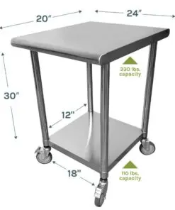 DIMENSIONS OF TABLE VSC30FT