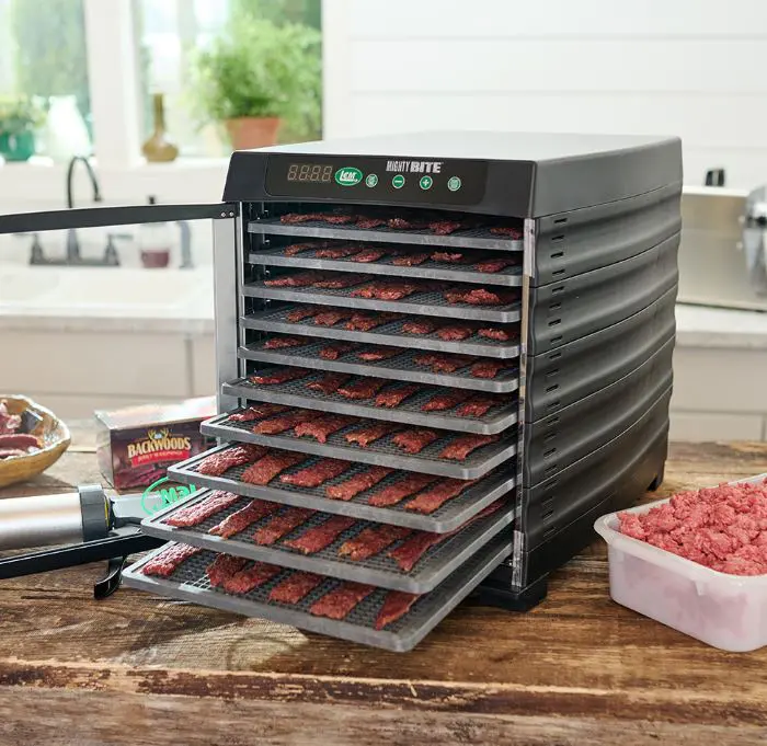MIGHTY BITE 10 TRAY DEHYDRATOR LOADED 1730
