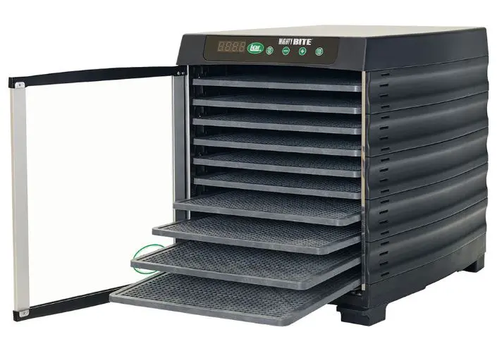 MIGHTY BITE 10 TRAY DEHYDRATOR OPEN 1730