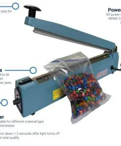 Alternative view of 12" Portable Hand Operated Impulse Heat Sealer