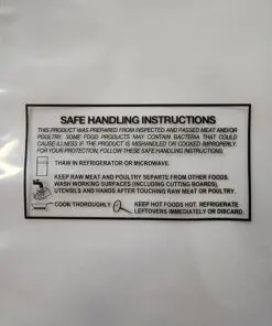 Safe Handling Instructions