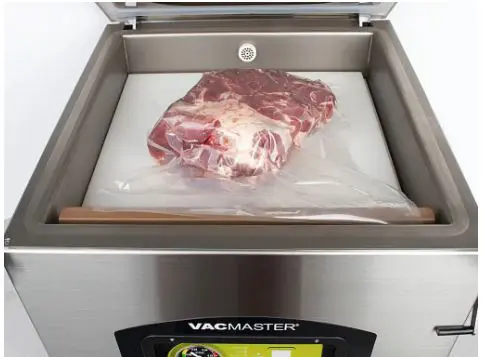 VacMaster VP320 Open with meat