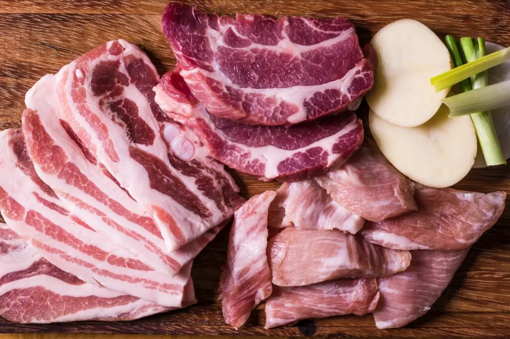 raw steak