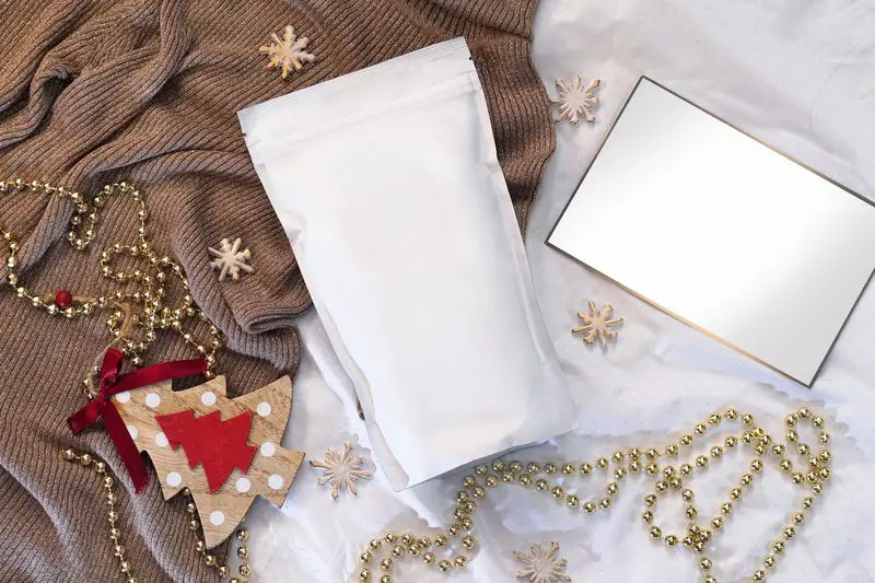 vacuum bag christmas background