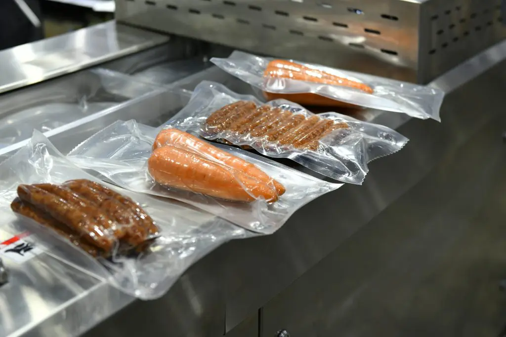 Several vacuum sealed bags