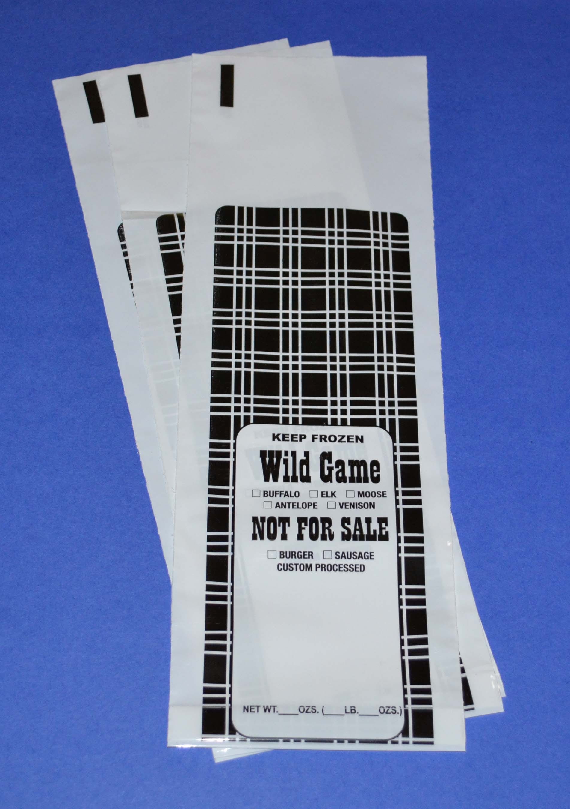 1000 Pack Wild Game Freezer Bags/Meat Chub Bag for Ground Meat