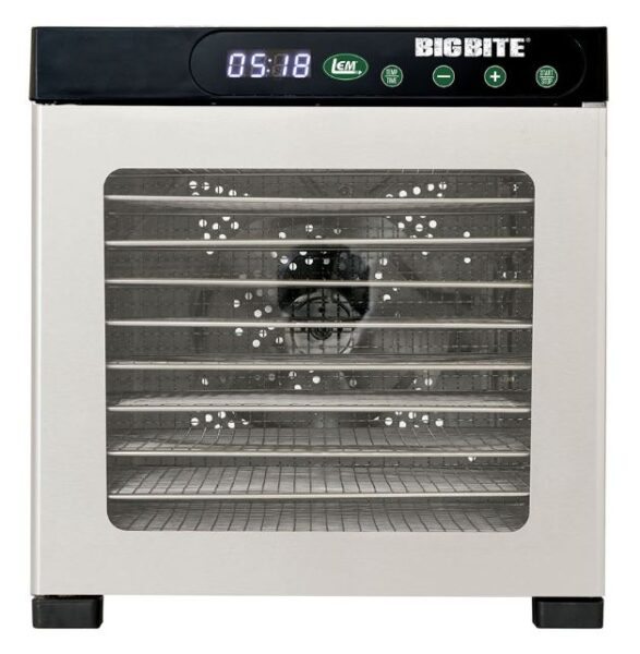 LEM Big Bite 10 Tray Stainless Steel Dehydrator - Vacuum Sealers Unlimited