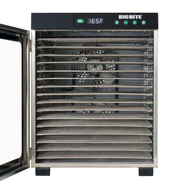 LEM Big Bite 16 Tray Stainless Steel Dehydrator - Vacuum Sealers Unlimited