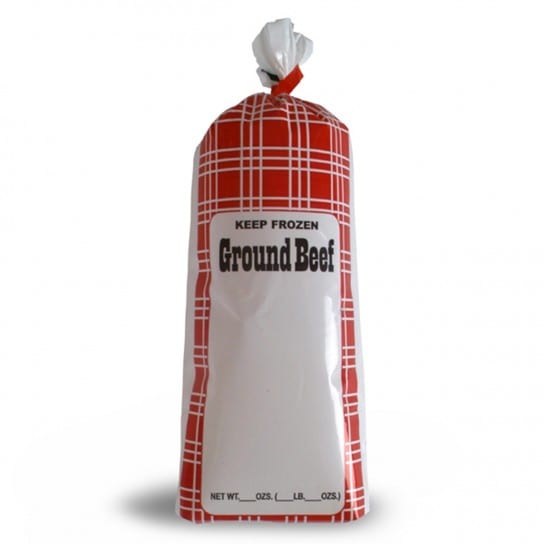 2 Lb. Ground Beef / Chub Bags (For Retail Use Only) -Case of 1000